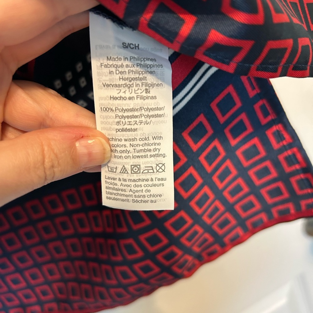 J Crew Drapey button-up tunic in Ratti® geometric twill - Picture 4 of 6